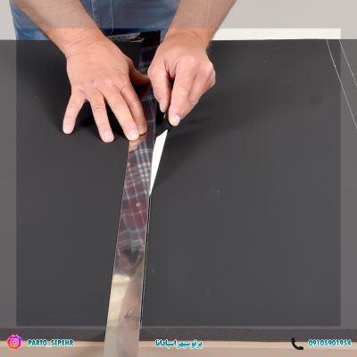 مراحل نصب عایق الاستومری رولی روی دیوار  