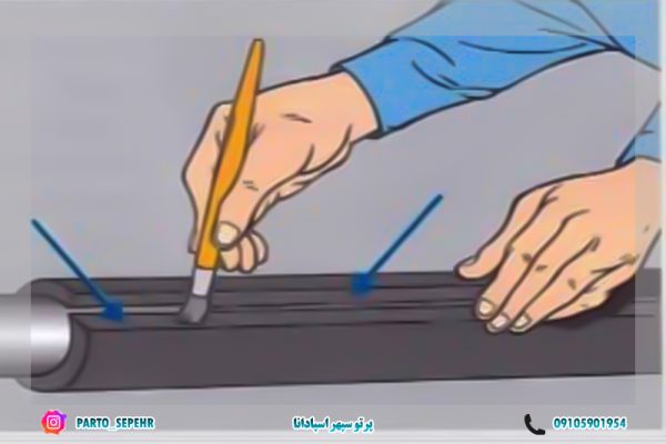 آموزش گام‌به‌گام نصب عایق الاستومری لوله‌ای